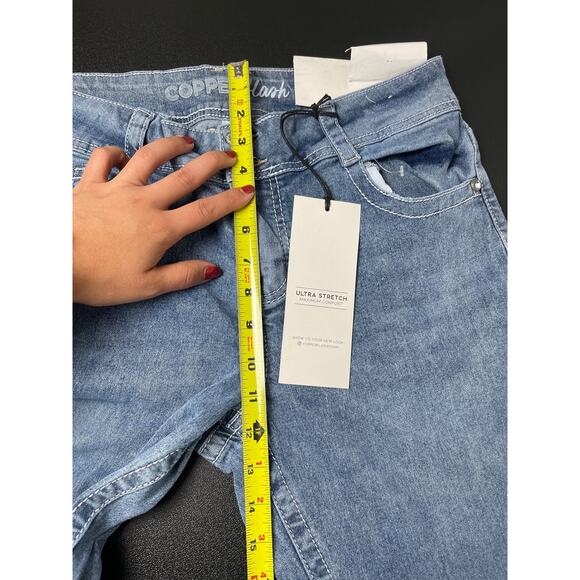 NWT Copper Flash Women's Cowgirl Boho Western Curvy Bootcut Beaded Jeans 10 - Picture 10 of 11